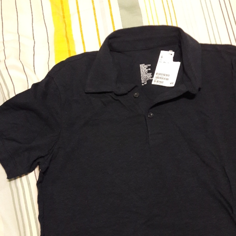 H&M navy blue polo shirt